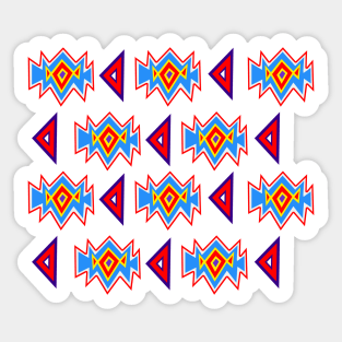 Saved by the Bellding 80s 90s Aztec Pattern Sticker